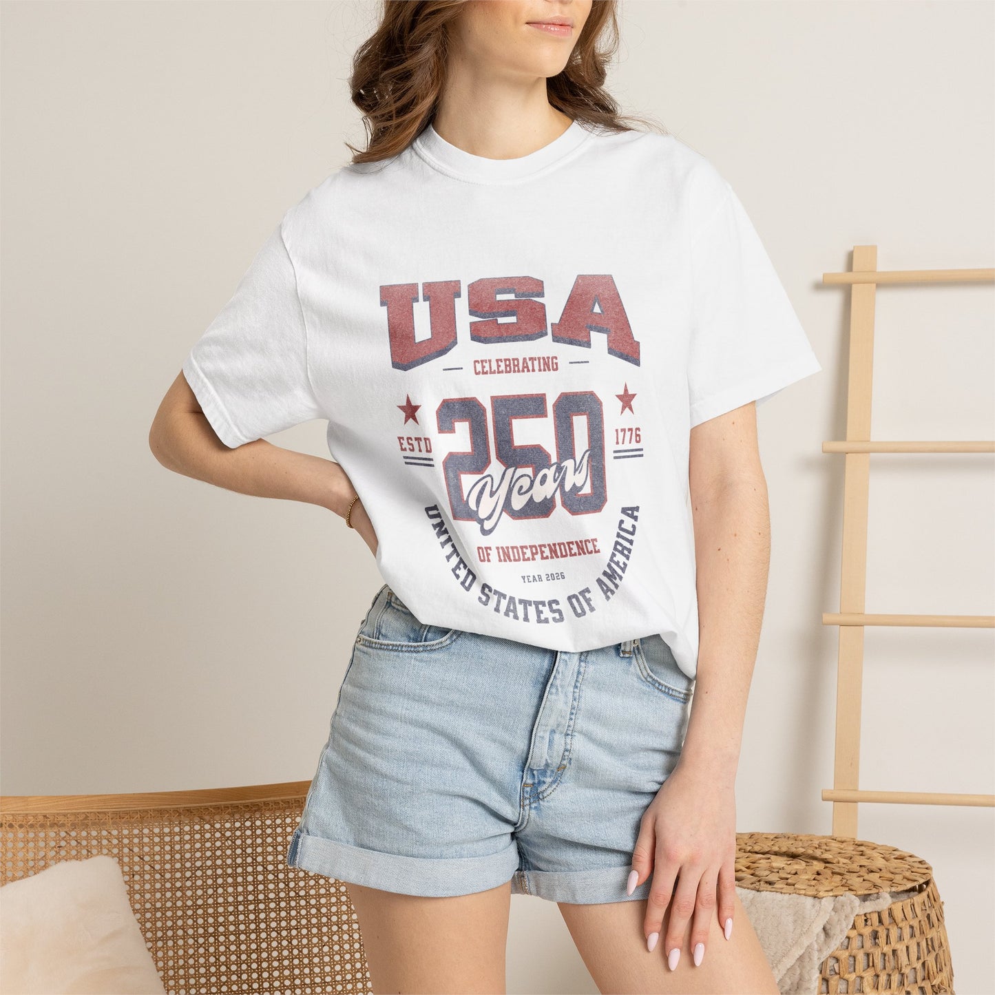 USA 250th Anniversary T-Shirt — United States of America Independence Celebration Tee