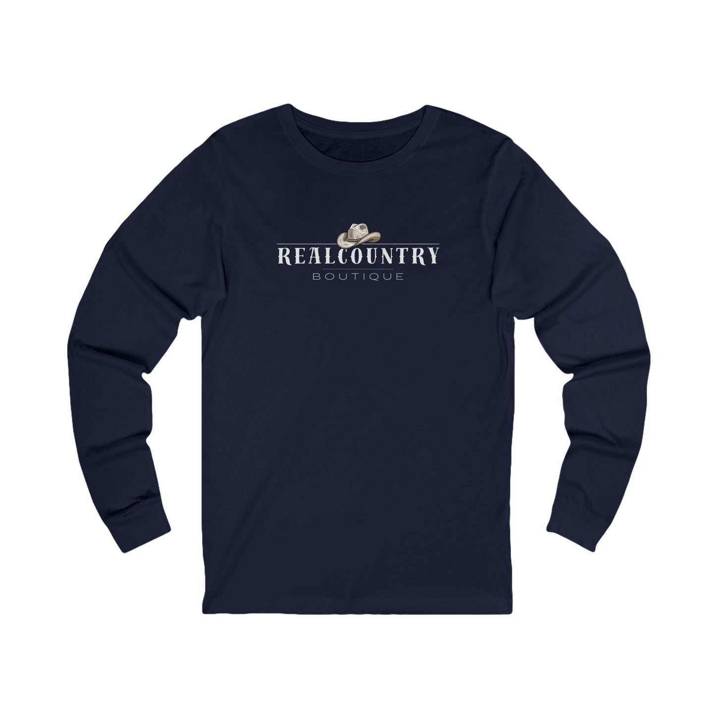Real Country Boutique Longsleeve Tshirt, Country Logo Shirt