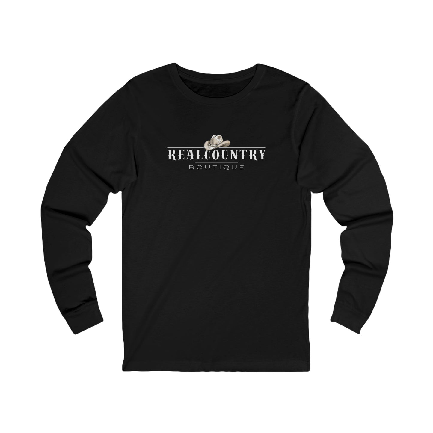 Real Country Boutique Longsleeve Tshirt, Country Logo Shirt