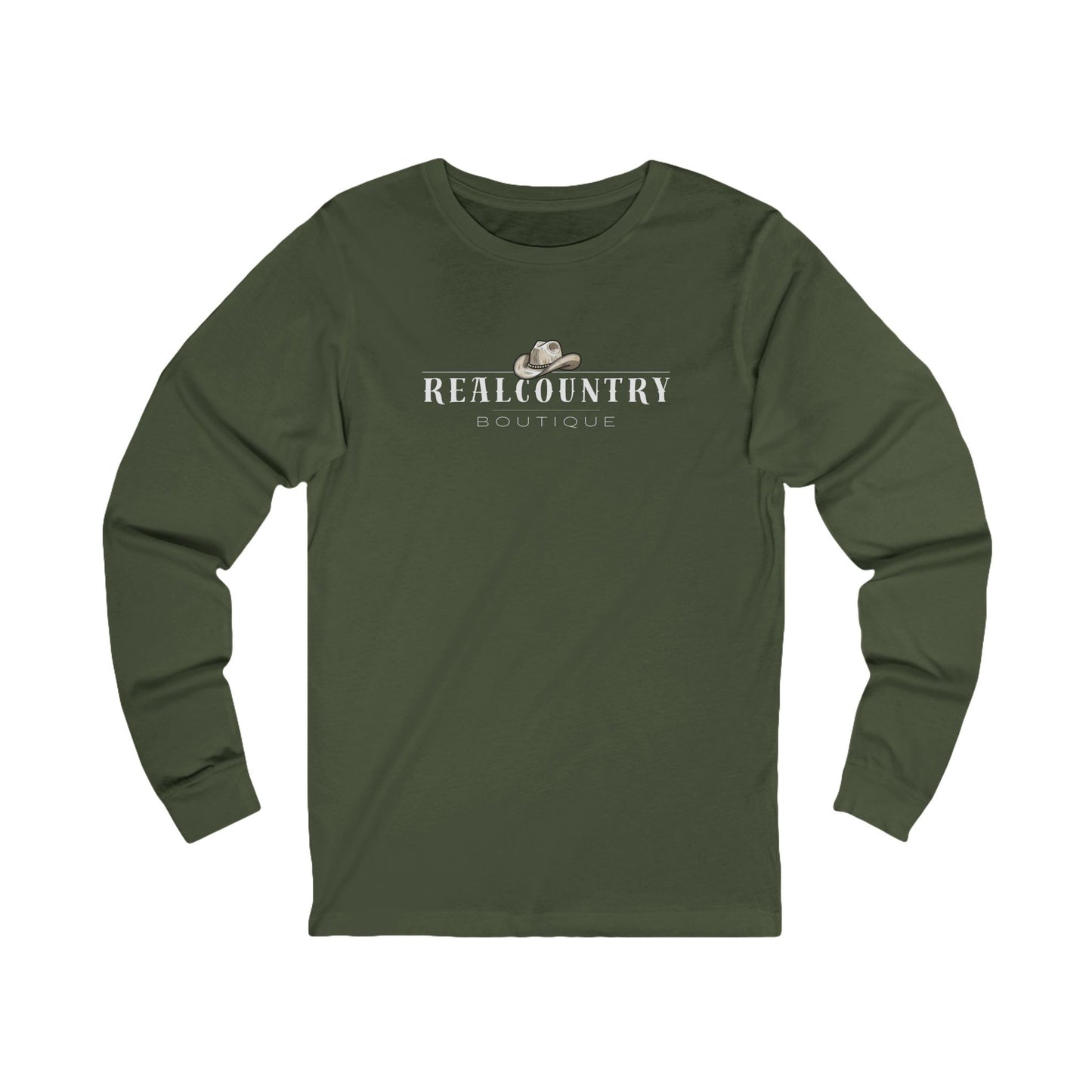 Real Country Boutique Longsleeve Tshirt, Country Logo Shirt