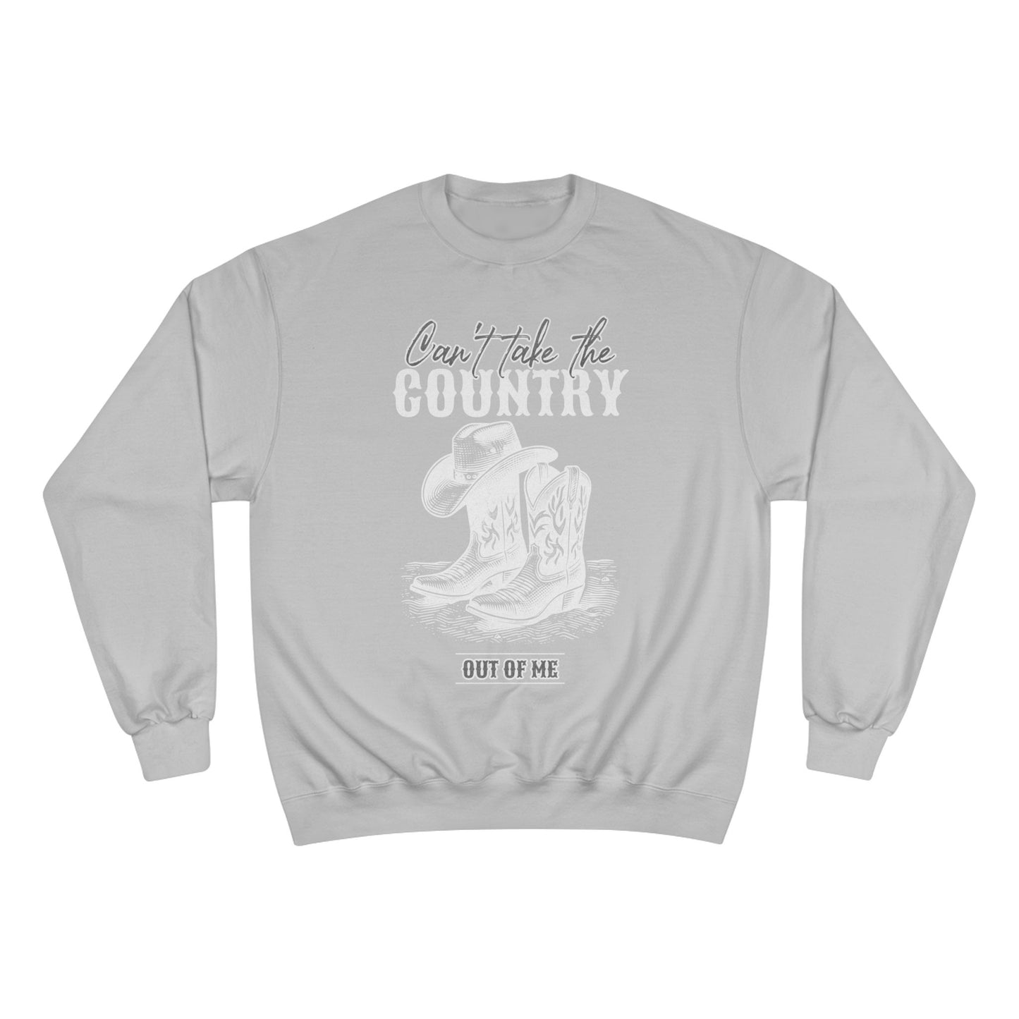 Country-Themed Champion Sweatshirt: Perfect for Music Lovers, Gift for Friends, Cozy Casual Wear, Autumn Style, Outdoor Activities