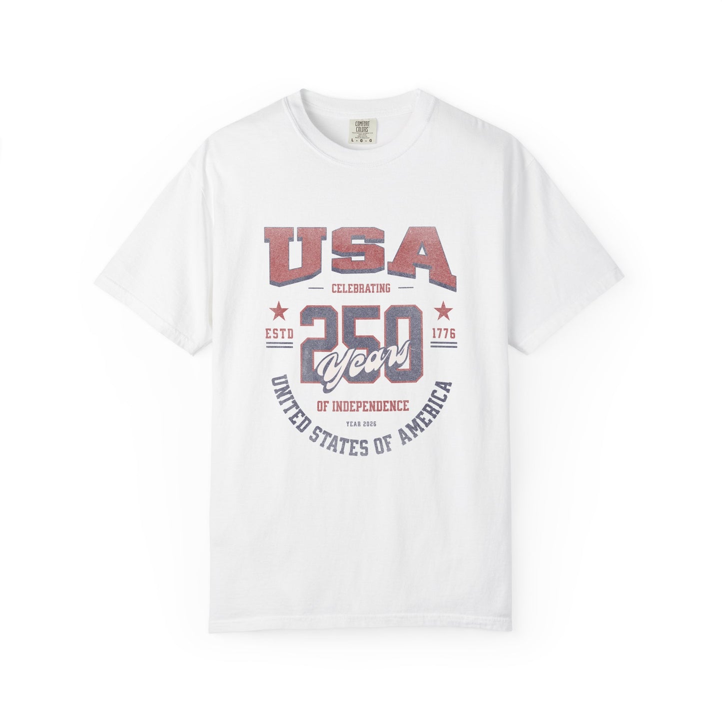 USA 250th Anniversary T-Shirt — United States of America Independence Celebration Tee