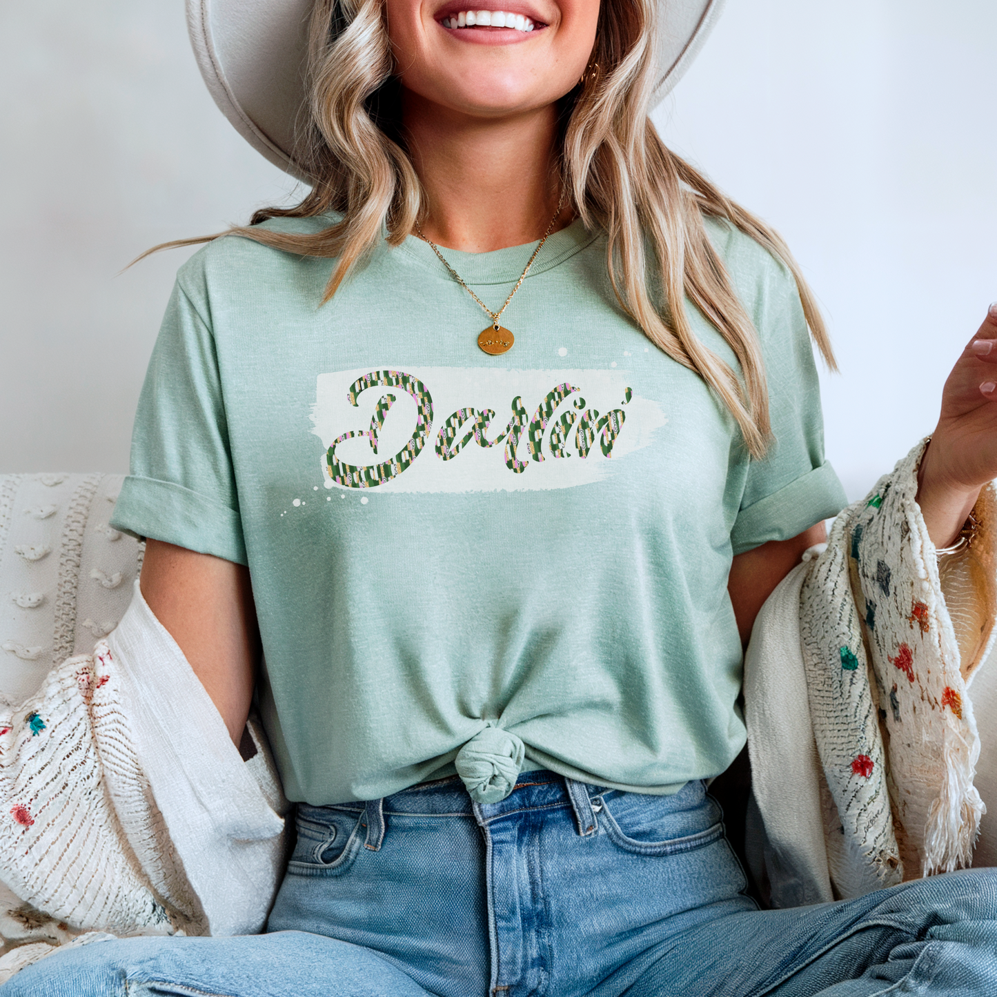 Darlin' Short Sleeve Tee, Country Casual Gift, Trendy Summer Fashion, Southern Everyday Wear, Family Gatherings