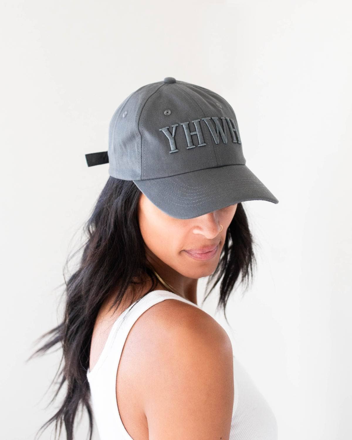YHWH Baseball Hat Gray