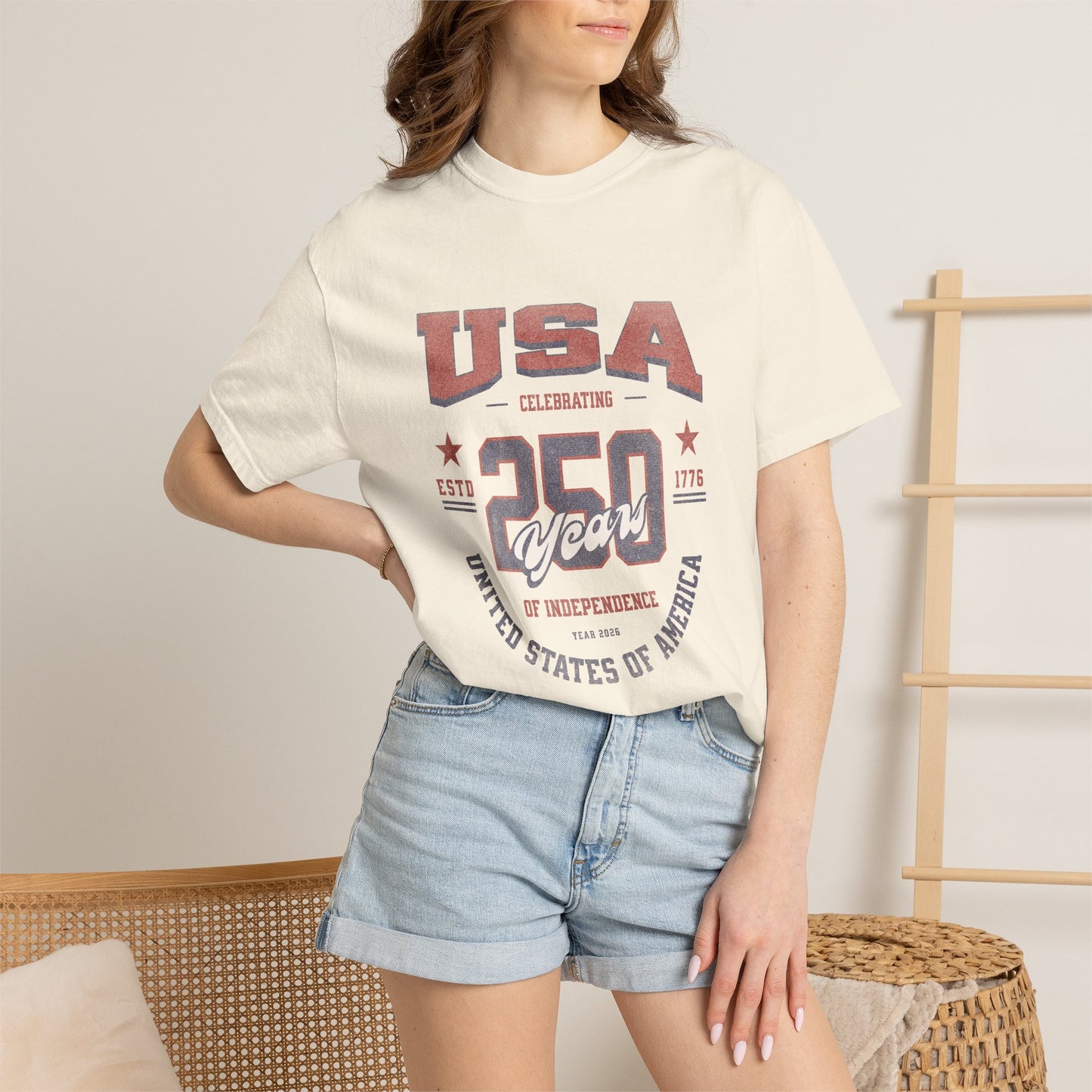 USA 250th Anniversary T-Shirt — United States of America Independence Celebration Tee