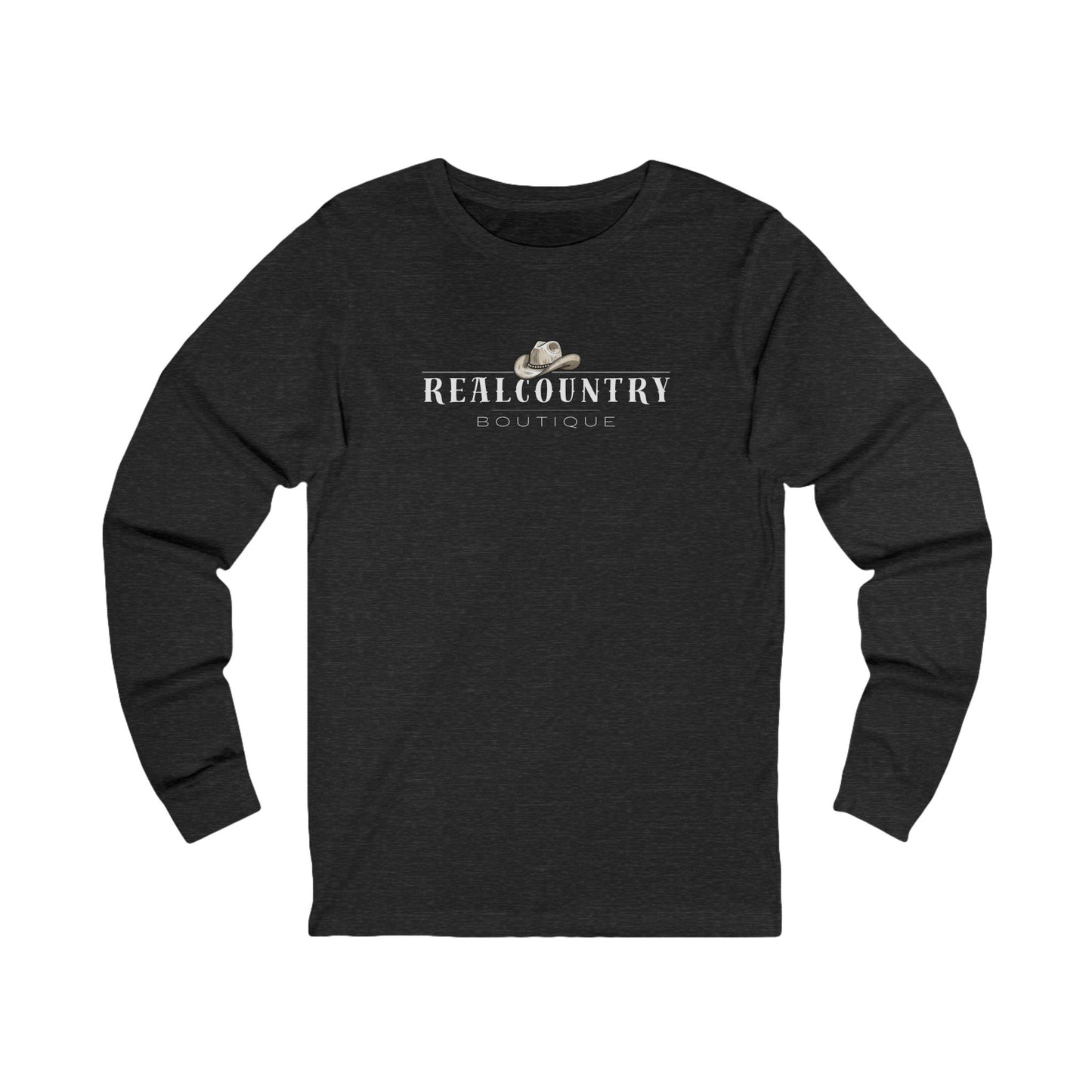 Real Country Boutique Longsleeve Tshirt, Country Logo Shirt