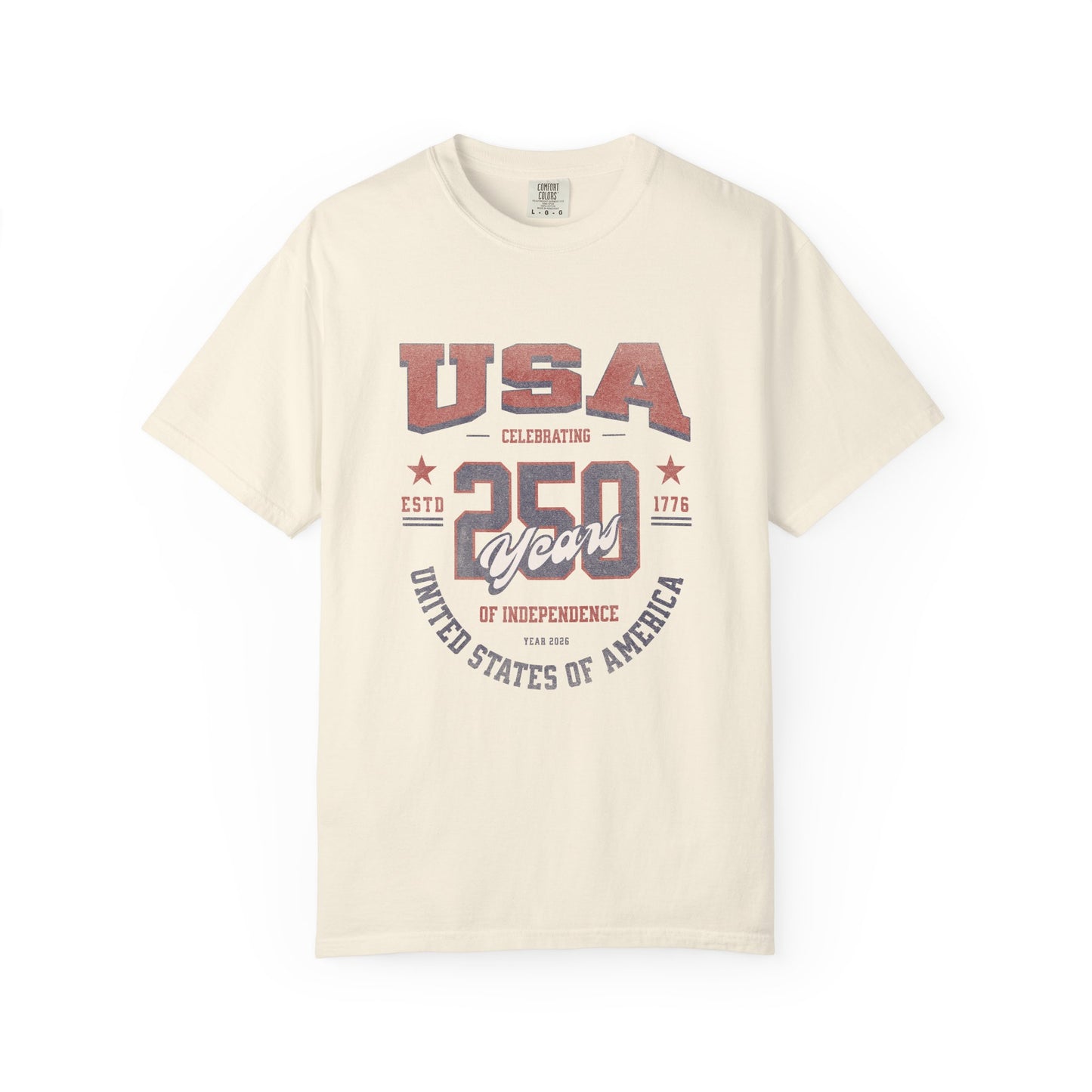 USA 250th Anniversary T-Shirt — United States of America Independence Celebration Tee