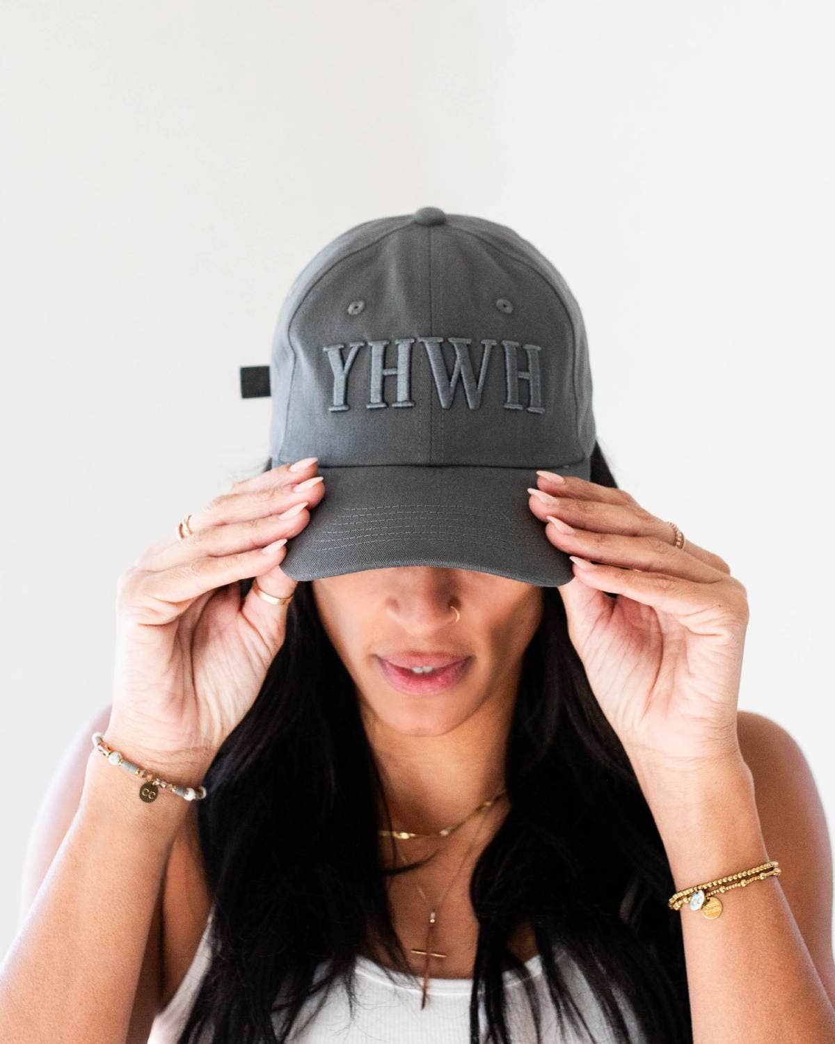 YHWH Baseball Hat Gray