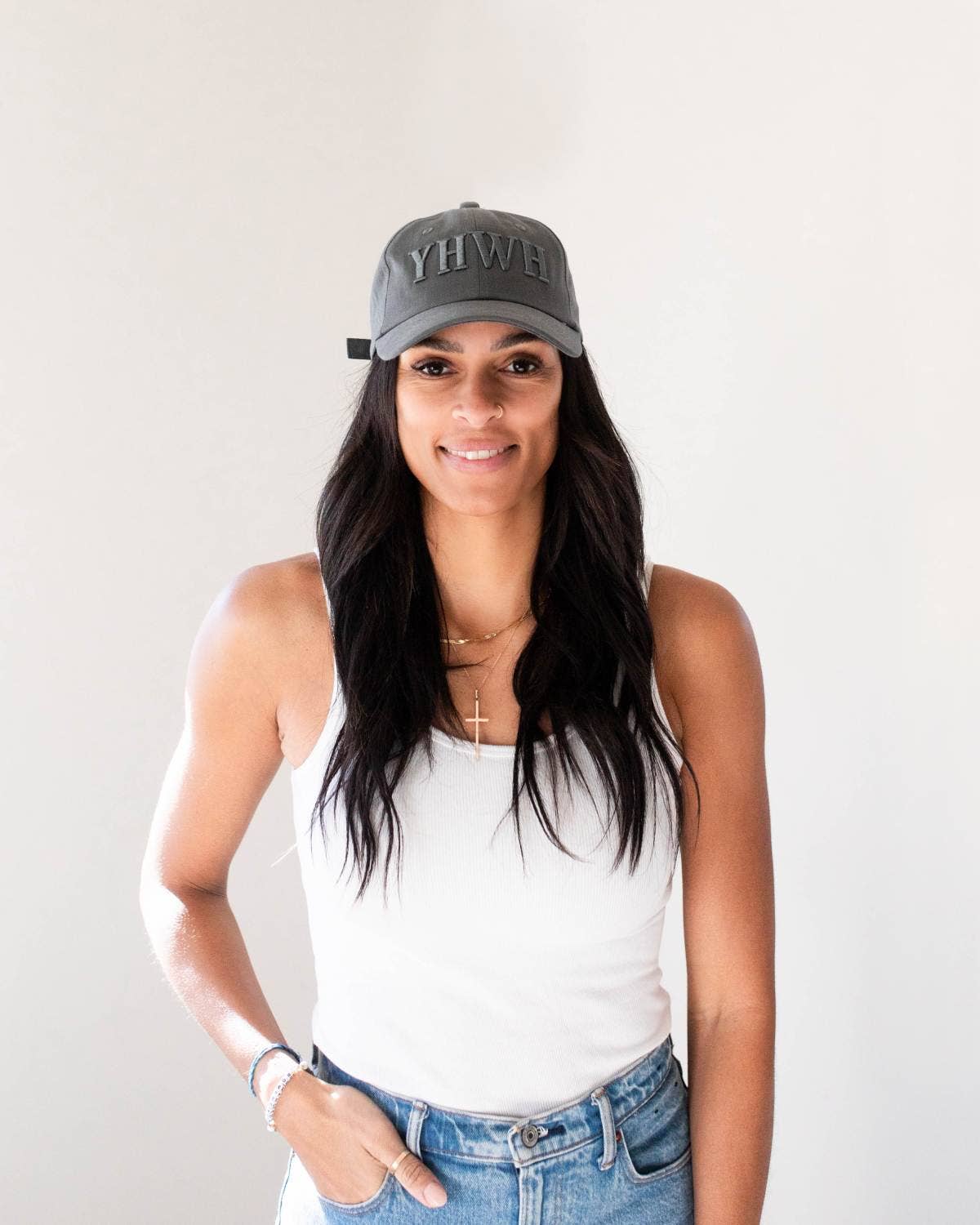 YHWH Baseball Hat Gray